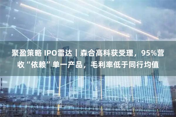 聚盈策略 IPO雷达｜森合高科获受理，95%营收“依赖”单一产品，毛利率低于同行均值