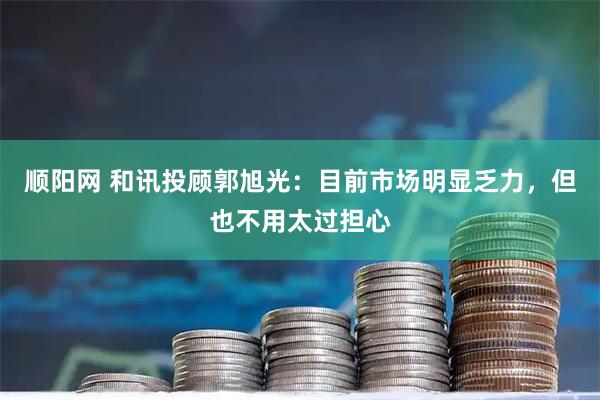 顺阳网 和讯投顾郭旭光：目前市场明显乏力，但也不用太过担心