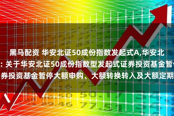黑马配资 华安北证50成份指数发起式A,华安北证50成份指数发起式C: 关于华安北证50成份指数型发起式证券投资基金暂停大额申购、大额转换转入及大额定期定额投资的公告